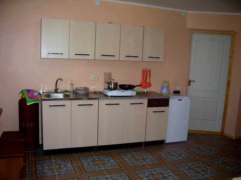 кухня в номере Студия Крым Севастополь Любимовка. частный дом отдыха У Натали